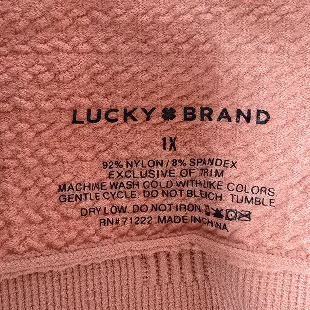 3 LUCKY BRAND Full Figure Lace Comfort Bra 1X Lot Set NEW No Wire Padded Bras